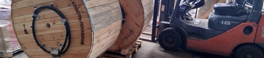 Перевозка бухты кабеля